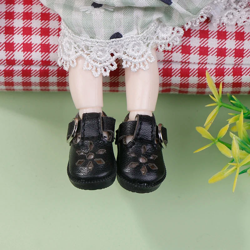 Doll Shoes For Doll Toy Mini Leather Dolls Sneakers Casual Shoes For Mini Doll Decorate Shoes Kid Birthday Gift Doll Toy