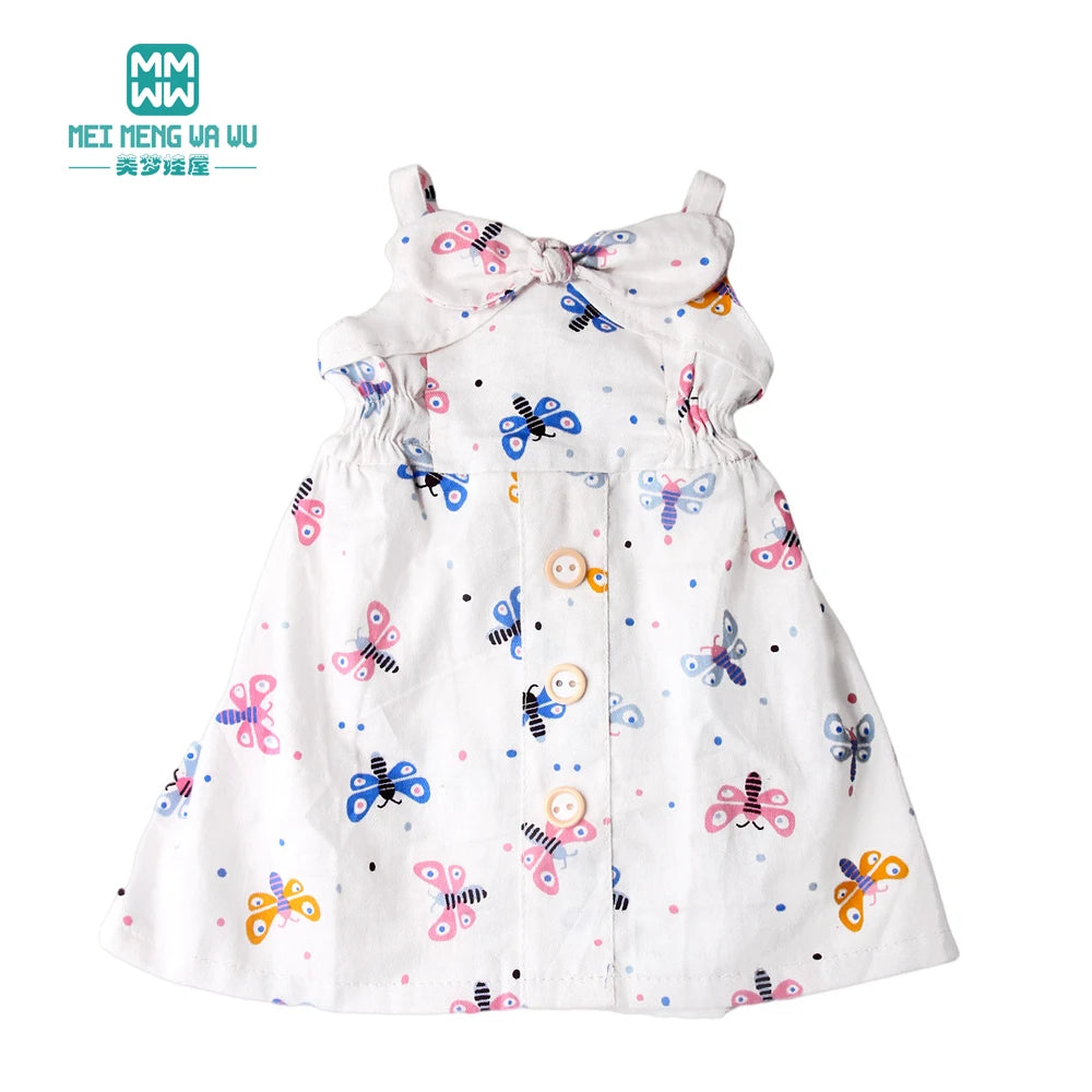 Doll Clothes Fashion T Shirt Pants Cartoon Dress Fits 45cm American Doll Toy Accessories Gift Girls