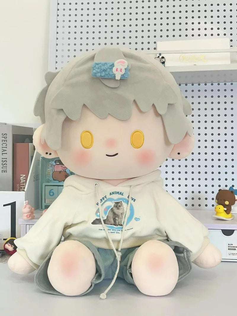 40cm Doll Clothes Cotton Doll Sitting Cute Set Pajama Dress Up Handsome Uniform Temperament Casual Doll Replace Only Clothes