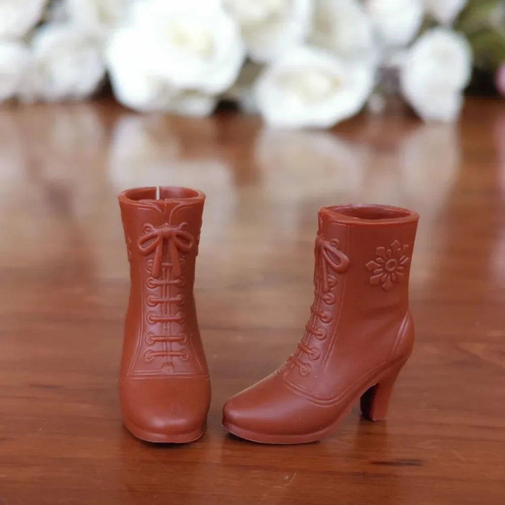 Fashion Doll Shoes Plastic DIY Accessories High Heels Shoes Multistyles for 1/6 BJD 30cm Dolls Fit Foot Length 2cm Dolls