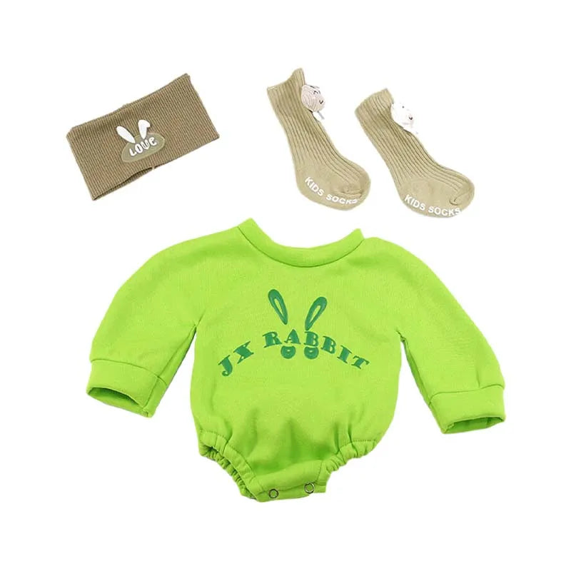 Doll Clothes for 55cm 21.65in Baby Doll's Clothing Sweater Hoodie DIY Reborn Doll Toy Dolls Outfit for Girl Clothing Accessories