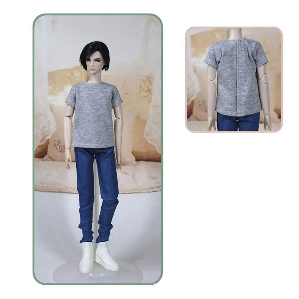 Doll Fashion T-Shirt Clothes for 1/6 BJD DD SD10 Doll for 30cm Male Fashion Male Clothes Shirt Kids DIY Doll Toys Accessories