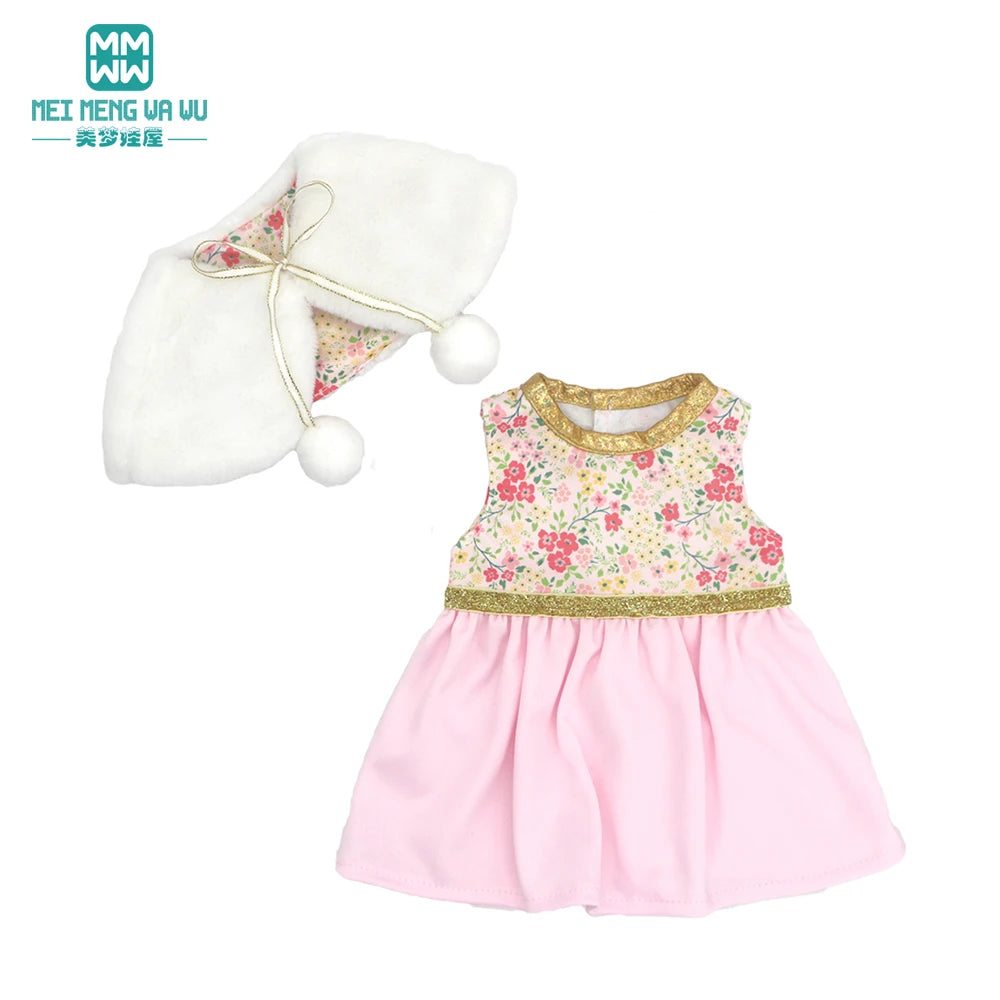 Doll Clothes for 43 cm new born doll and American doll accessories  fashionable gauze dress, bow dress