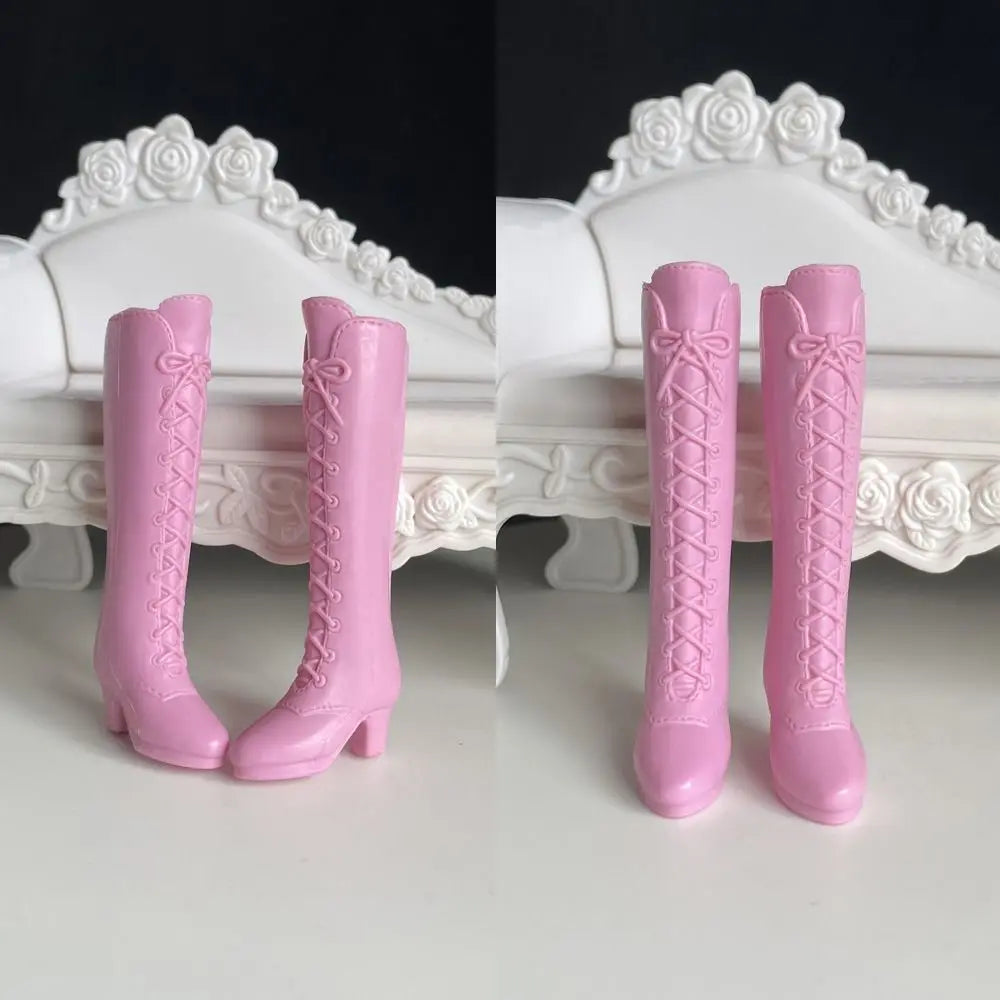 Fashion Doll Shoes Plastic DIY Accessories High Heels Shoes Multistyles for 1/6 BJD 30cm Dolls Fit Foot Length 2cm Dolls