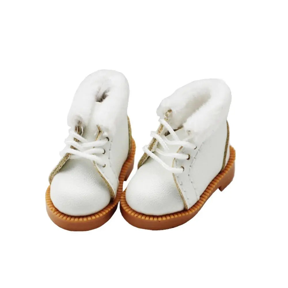 Doll Shoes 3.2cm 1/8  Doll For 1/6 Blythes OB22 Mini Doll Shoes Doll Clothes Accessories Shoes Accessories Doll Winter Boots
