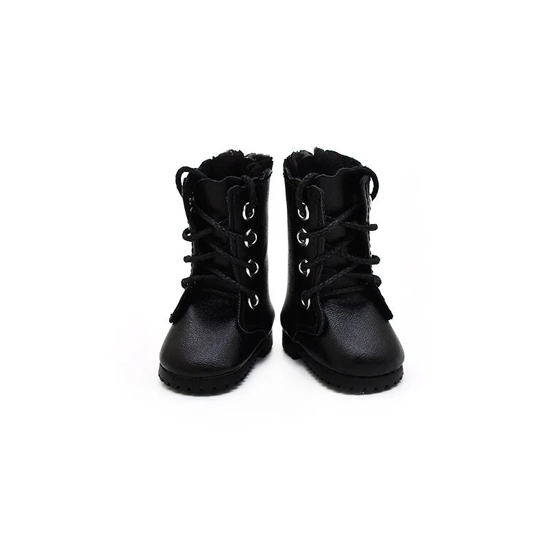 4.5cm Doll Fashion Shoes Female Doll Boots Fit for 1/6 BJD Dolls Accessories Leather Doll Colorful Long Knees Boots