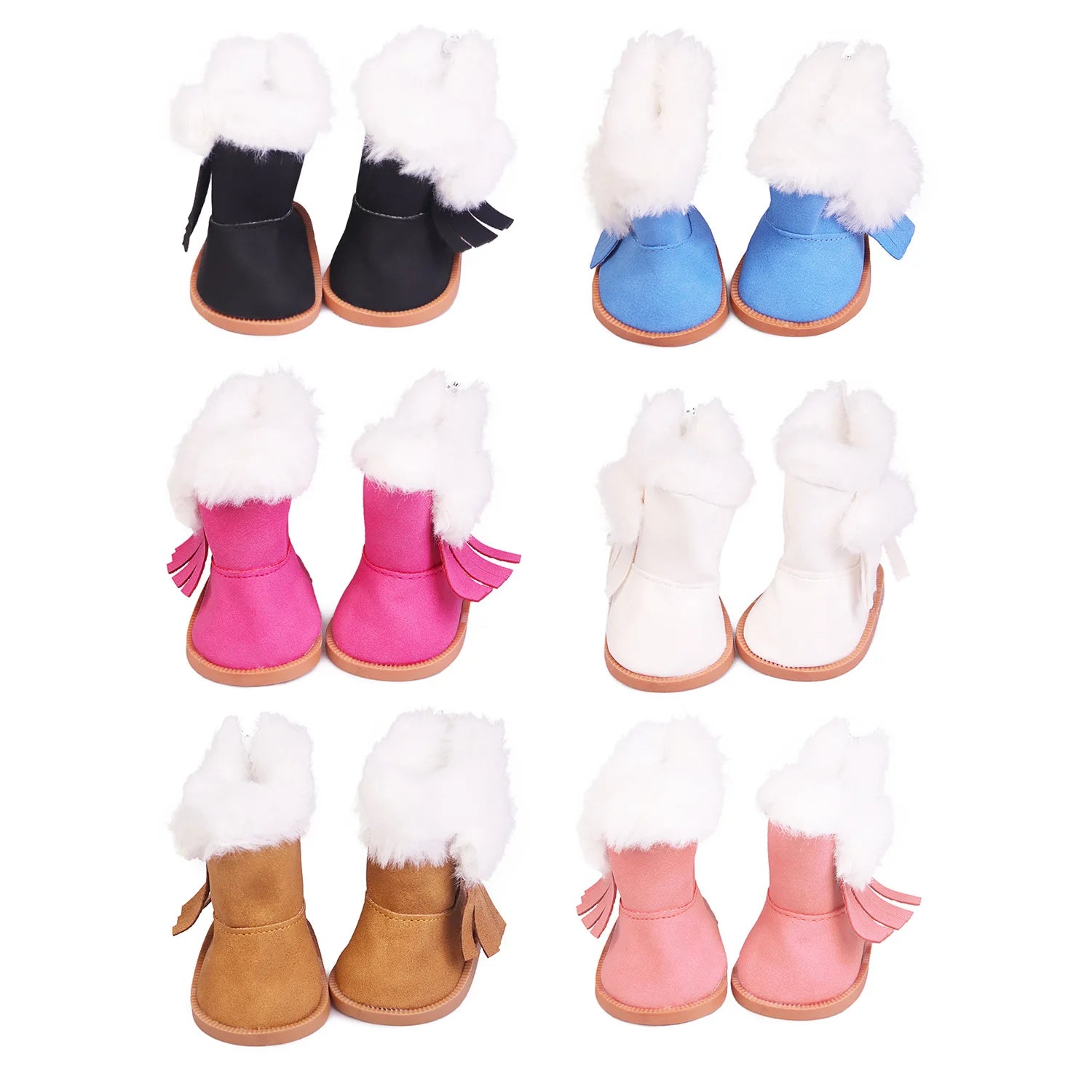 18-inch Doll Snow Boots-American Girls and Rebirth Doll Shoes Our Generation of Doll Accessories Hot-selling Decoration Shoes