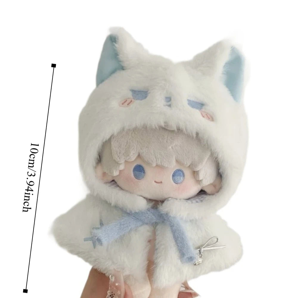 Plush Cloak 10cm Cotton Doll Clothes Dress Up Cute 20cm Doll Clothes Outfit Blue Suit Doll Clothes Set Doll Accessories