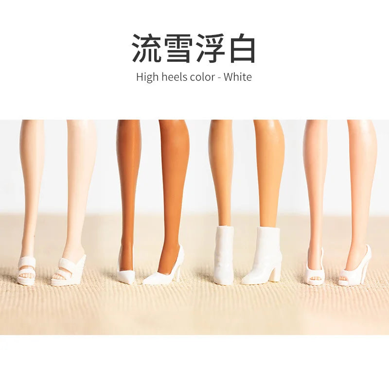 High End Doll Shoes 1/6 BJD FR Supermodel Doll Shoes Fashion 30CM Dress Up High Heels Boots Hat Accessories DIY Play House Toys