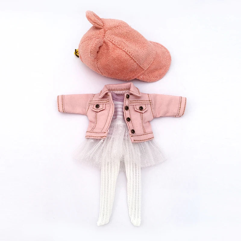 Ob11 Doll Baby Clothes Jacket Fashion Doll Denim Clothes For Pd9 Molly Ymy Body Doll Clothes Gsc Clay Doll Body