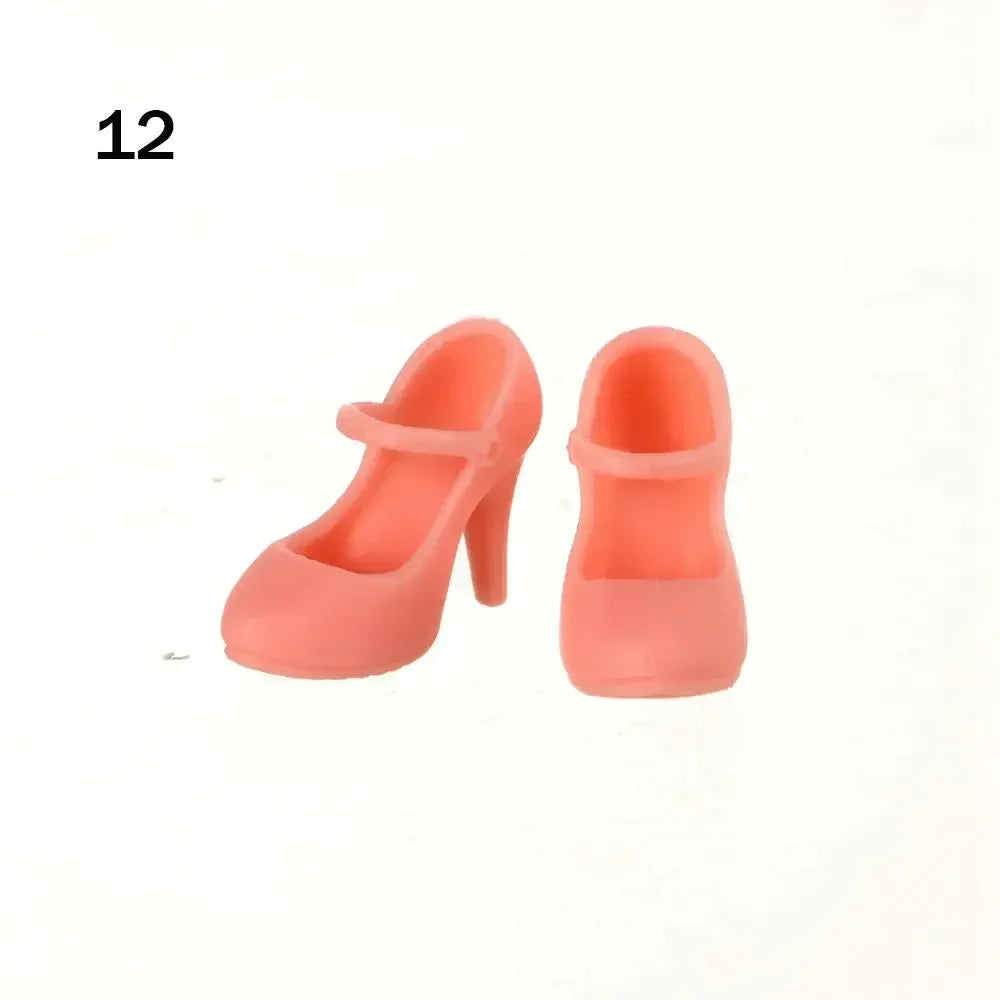 Doll Shoes Fashion Female Doll Boots Fit Foot Length 2cm Dolls Accessories Plastic Doll Multistyles Long Knees Boots
