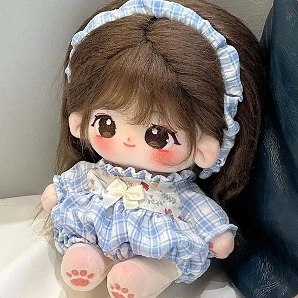 20cm Cotton Doll Clothes Pretty Dress Outfit Cute Hoodie Casual Suit Plush Toys Dress Up Clothing Girls Brithday Gift